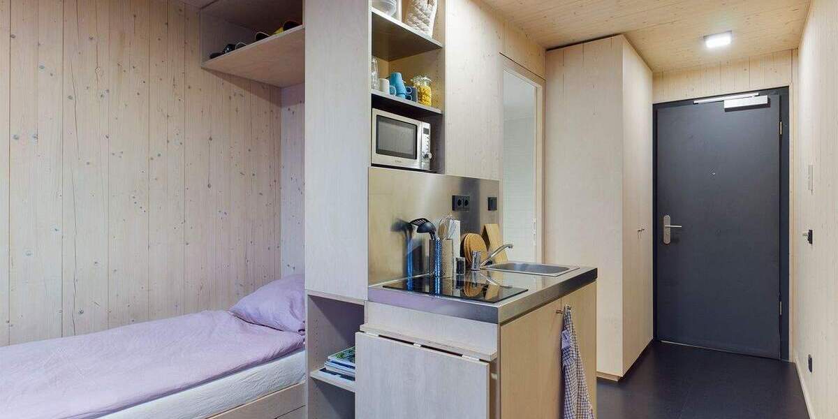 DIE ZIMMEREI | Rabattaktion! Möblierte All-In 1-Zimmer-Wohnung - 3 min zur S-Bahn | Basic Bude 1 zimmer