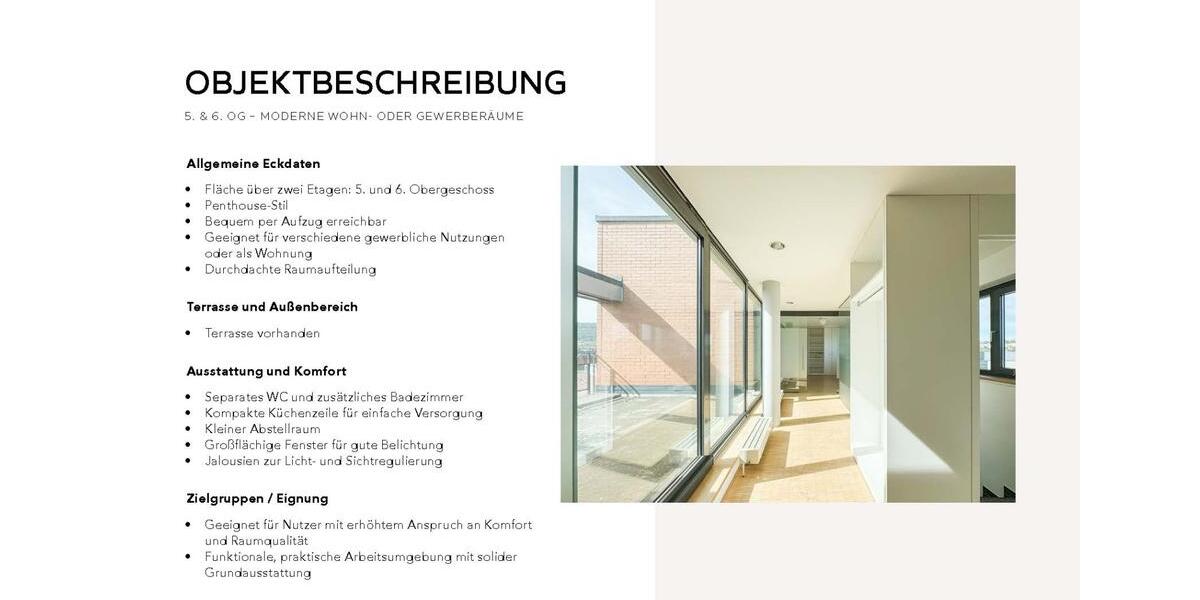 Attraktive EG Gewerbefläche zimmer