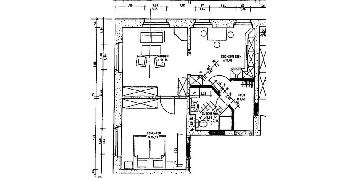Etagenwohnung Reichenbach/Oberlausitz Reichenbach - 2 Zimmer, 50 m&sup2;, 325&euro; | Angebot:26275597