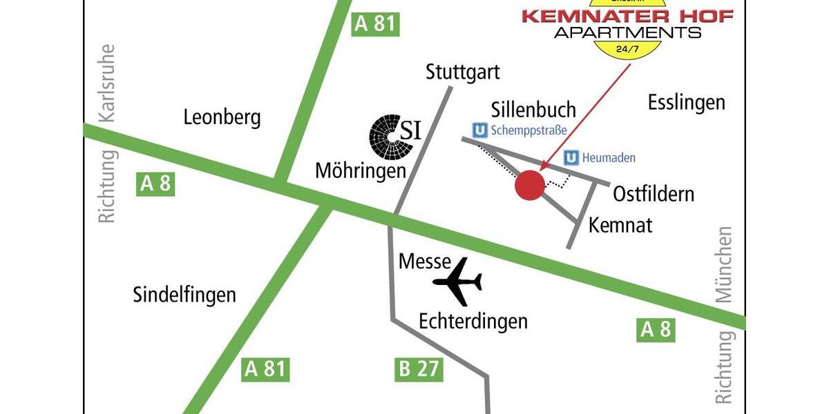 Wohnen auf Zeit Esslingen am Neckar Oberesslingen - 40 Zimmer, 29 m&sup2;, 19&euro; | Angebot:26038903