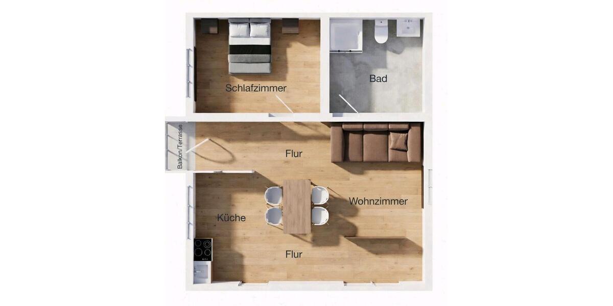 Dachgeschoßwohnung Vilshofen an der Donau - 2 Zimmer, 59 m&sup2;, 650&euro; | Angebot:26110030