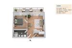 Etagenwohnung Kemnath - 2 Zimmer, 45 m&sup2;, 555&euro; | Angebot:26169823