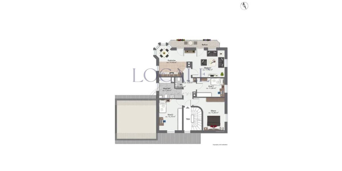 Etagenwohnung Markt Schwaben - 4 Zimmer, 108 m&sup2;, 1.950&euro; | Angebot:26128824