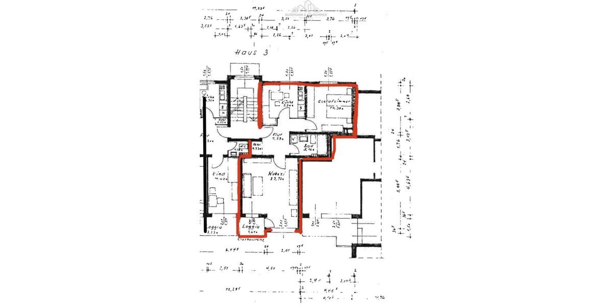 Etagenwohnung Garbsen Berenbostel - 2 Zimmer, 63 m&sup2;, 650&euro; | Angebot:26013277