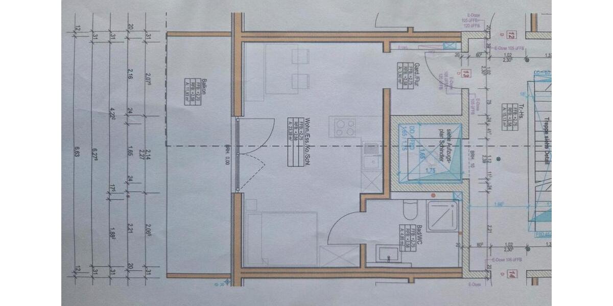 Etagenwohnung Leutkirch im Allgäu - 1 Zimmer, 38 m&sup2;, 715&euro; | Angebot:24850548