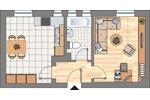 Etagenwohnung Herne Wanne-Bickern - 1 Zimmer, 37 m&sup2;, 319&euro; | Angebot:26677440
