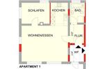 Erdgeschoßwohnung Leiningen - 2 Zimmer, 70 m&sup2;, 700&euro; | Angebot:25978436