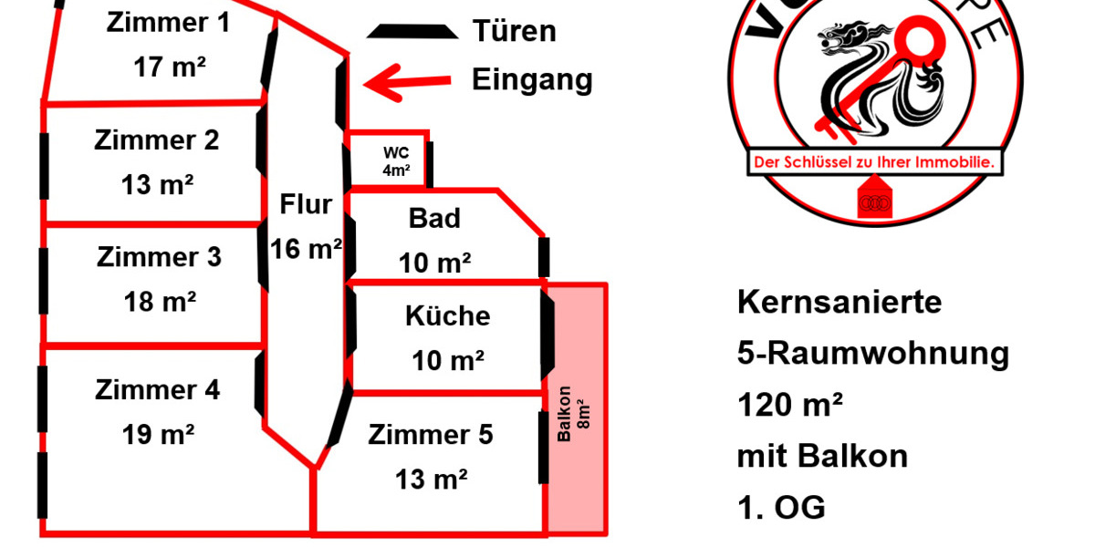 Etagenwohnung Aue - 5 Zimmer, 120 m&sup2;, 795&euro; | Angebot:25681323
