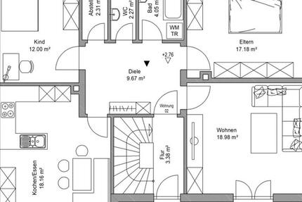Wohnung Peiting - 3 Zimmer, 84 m&sup2;, 1.500&euro; | Angebot:26122437