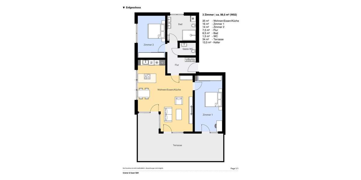 Etagenwohnung Lindau - 3 Zimmer, 100 m&sup2;, 1.370&euro; | Angebot:26836770