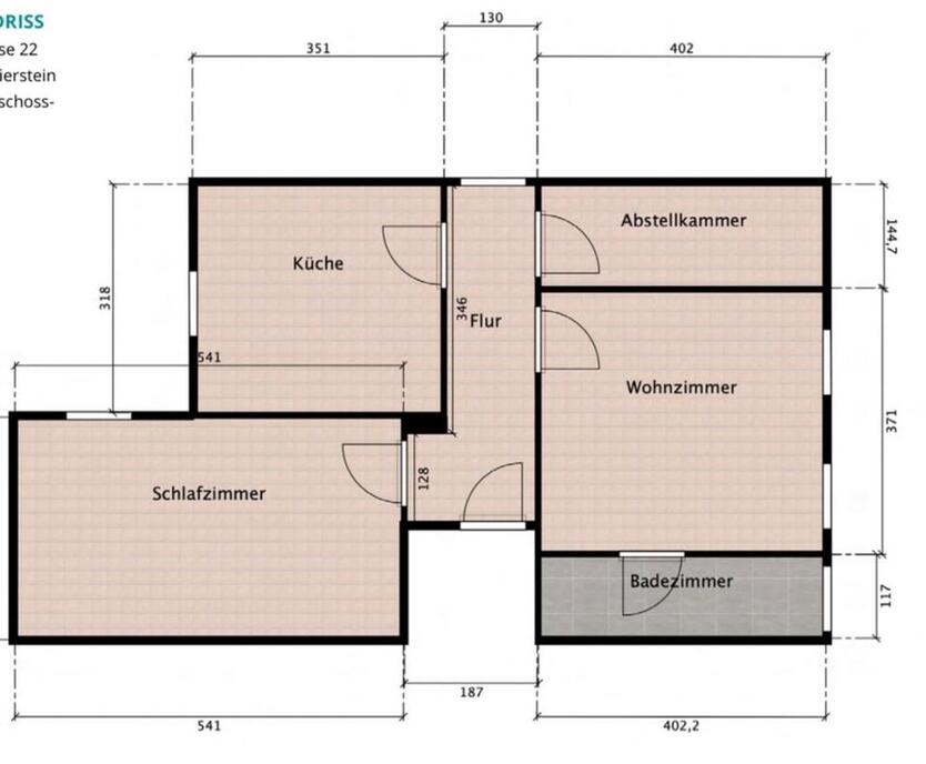3ZKB Wohnung mit großem Nutzgarten, Terasse, Garten und Hobbyraum