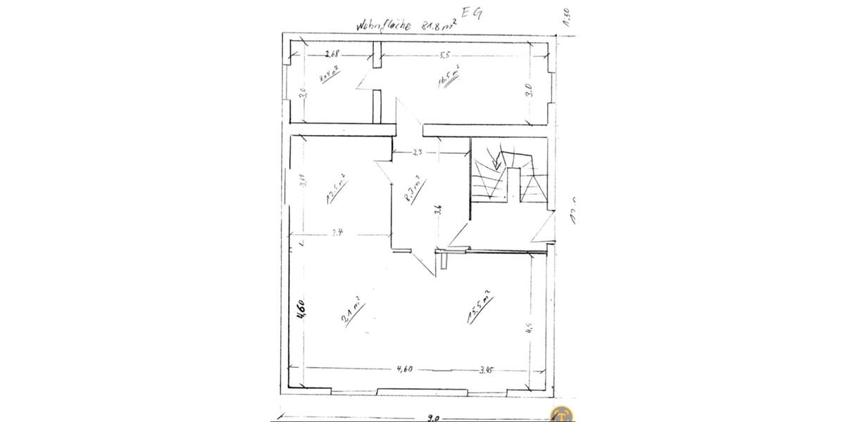 Etagenwohnung Lampertheim - 2 Zimmer, 82 m&sup2;, 850&euro; | Angebot:26429884