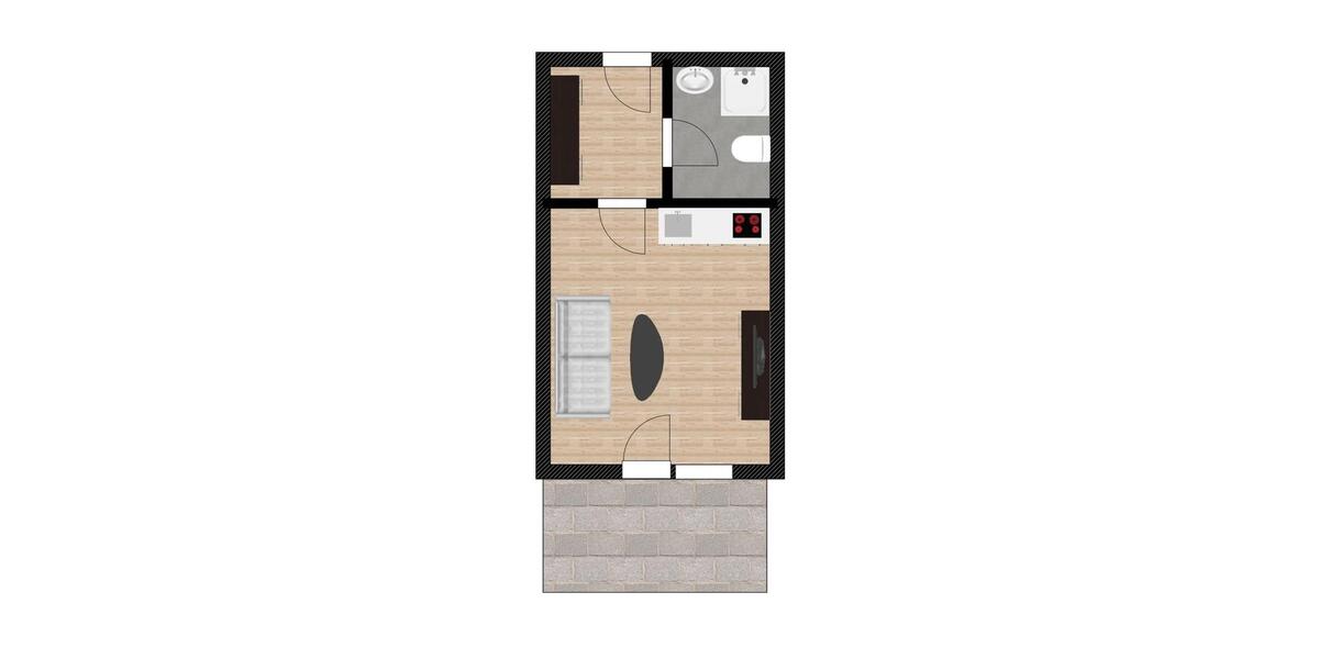 Etagenwohnung Passau Auerbach - 1 Zimmer, 24 m&sup2;, 265&euro; | Angebot:26677651