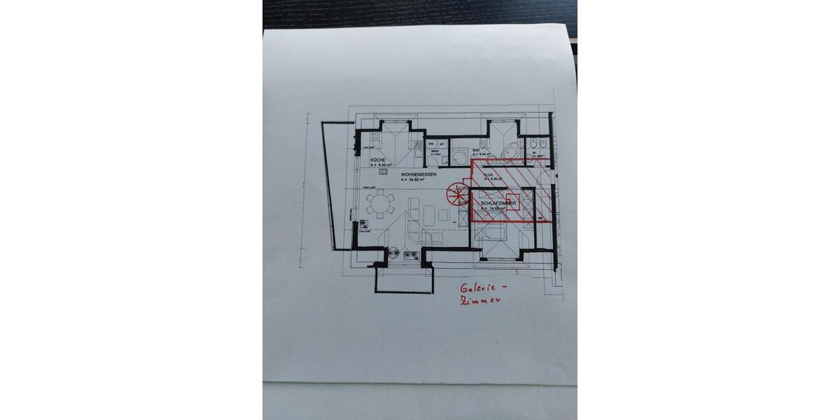 Dachgeschoßwohnung Hallstadt - 2.5 Zimmer, 106 m&sup2;, 1.000&euro; | Angebot:25052974