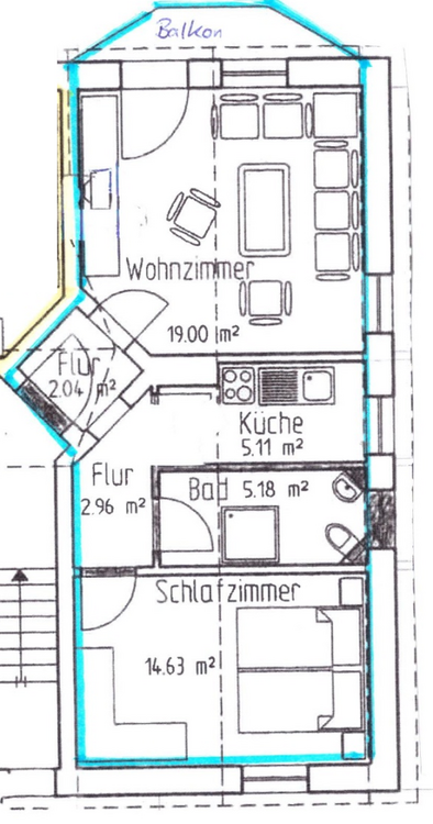 Schicke Wohnung nähe Stadkern