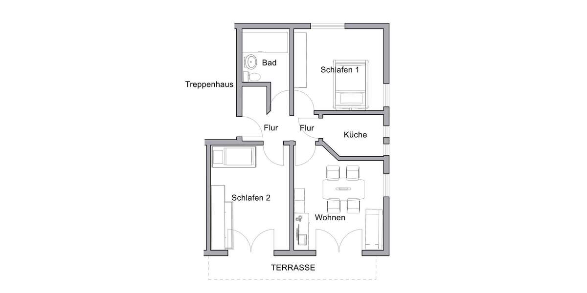Terrassenwohnung Weißensee - 3 Zimmer, 63 m&sup2;, 450&euro; | Angebot:25315304