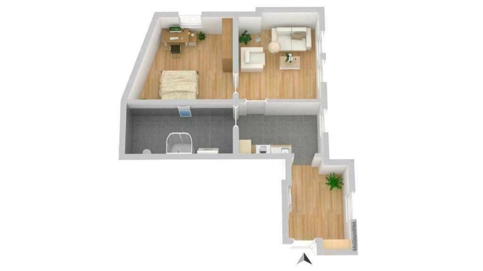 2-Raum-Wohnung in Innenstadt von Aschersleben