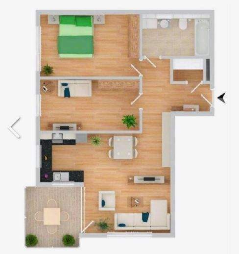 Etagenwohnung Deggendorf - 3 Zimmer, 78 m&sup2;, 930&euro; | Angebot:25674737