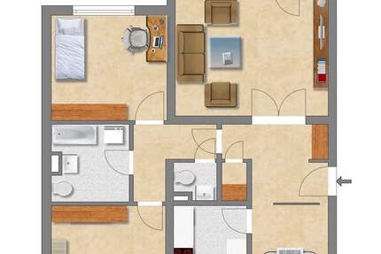 Wohnung zum Mieten in Essen 807 € 82 m² 3 zimmer