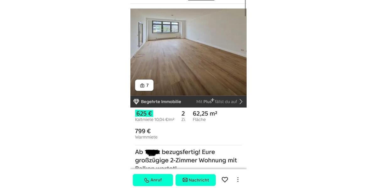 Etagenwohnung Rüdersdorf bei Berlin - 2 Zimmer, 65 m&sup2;, 550&euro; | Angebot:26111399