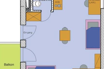 Wohnen auf Zeit Ingolstadt Nordost - 1 Zimmer, 35 m&sup2;, 400&euro; | Angebot:25216392