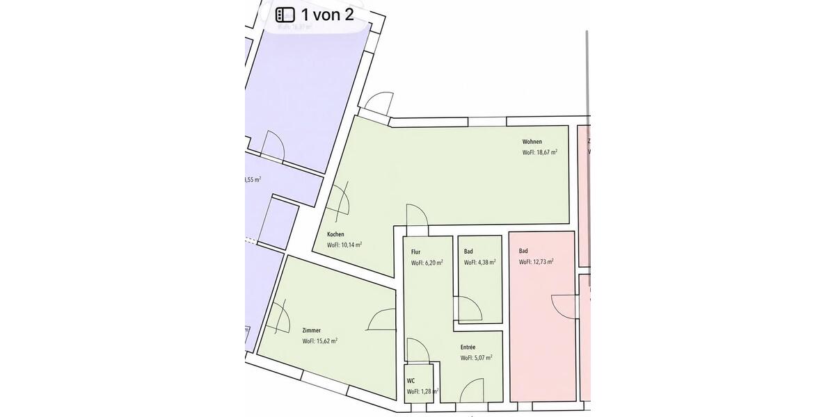 Erdgeschoßwohnung Versmold - 2 Zimmer, 62 m&sup2;, 700&euro; | Angebot:26617935