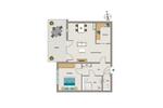 Etagenwohnung Dortmund - 2 Zimmer, 69 m&sup2;, 920&euro; | Angebot:26527106