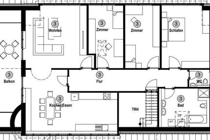 Schöne 4,5-Zimmer-Wohnung mit Ausblick ins Grüne 4.5 zimmer