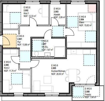 Etagenwohnung Lotte Büren - 4 Zimmer, 94 m&sup2;, 1.269&euro; | Angebot:23824028