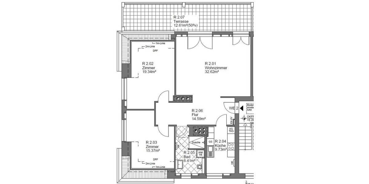 Etagenwohnung Berlin Wannsee - 3 Zimmer, 112 m&sup2;, 2.085&euro; | Angebot:26377054