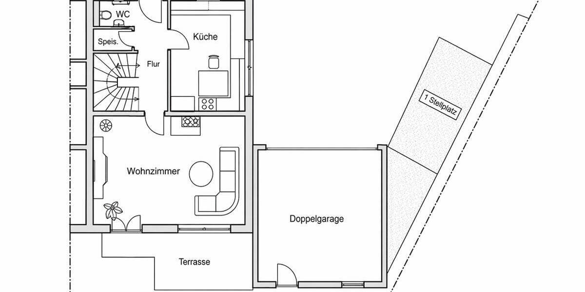 Doppelhaushälfte Schlehdorf Unterau - 6 Zimmer, 135 m&sup2;, 1.755&euro; | Angebot:26291645