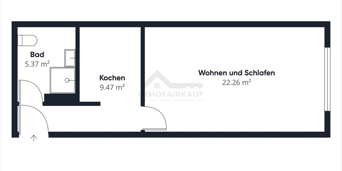 Kompakte Erdgeschosswohnung mit Stellplatz – frisch saniert inkl. Einbauküche - Erdgeschoßwohnung Magdeburg Salbke | Angebot:25717448