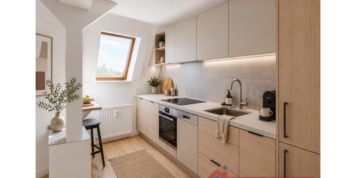 Dachgeschoßwohnung Magdeburg Beyendorf-Sohlen - 2 Zimmer, 52 m&sup2;, 416&euro; | Angebot:26660656