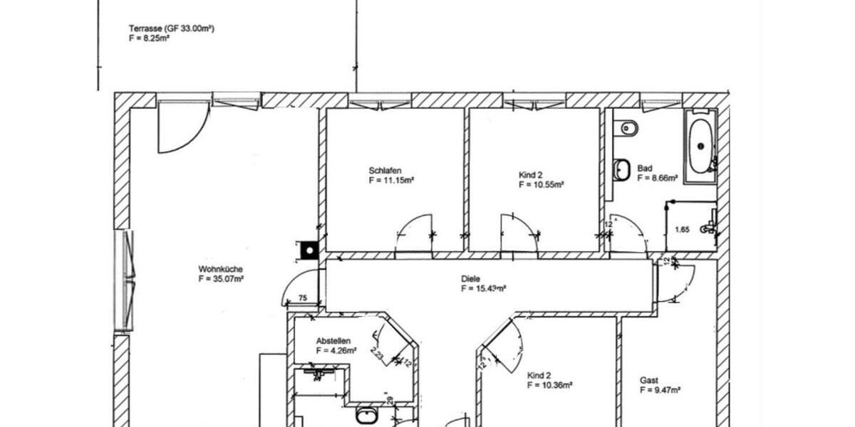 Erdgeschoßwohnung Lalendorf - 5 Zimmer, 110 m&sup2;, 1.551&euro; | Angebot:26545907
