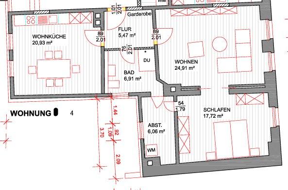 Etagenwohnung Gardelegen - 3 Zimmer, 82 m&sup2;, 600&euro; | Angebot:26580730