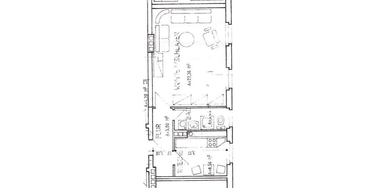 Etagenwohnung Magdeburg Beyendorf-Sohlen - 1 Zimmer, 45 m&sup2;, 350&euro; | Angebot:26690576