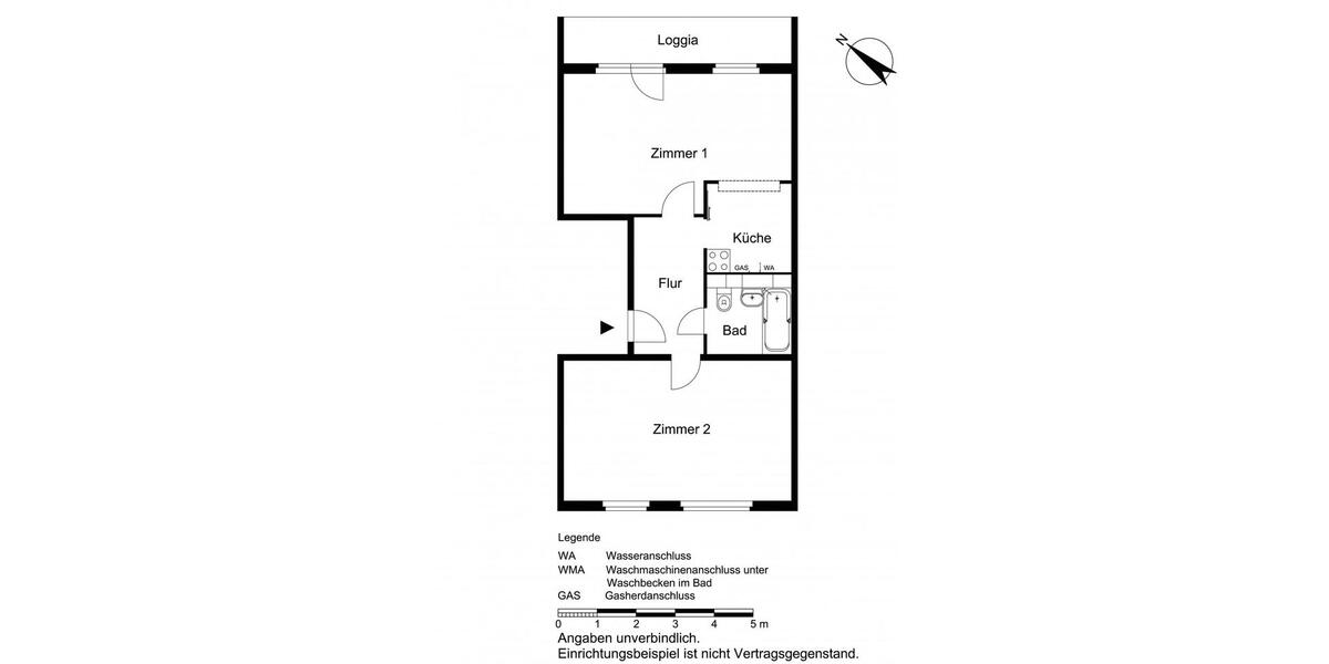 Erdgeschoßwohnung Jacobsdorf - 2 Zimmer, 60 m&sup2;, 348&euro; | Angebot:25962666