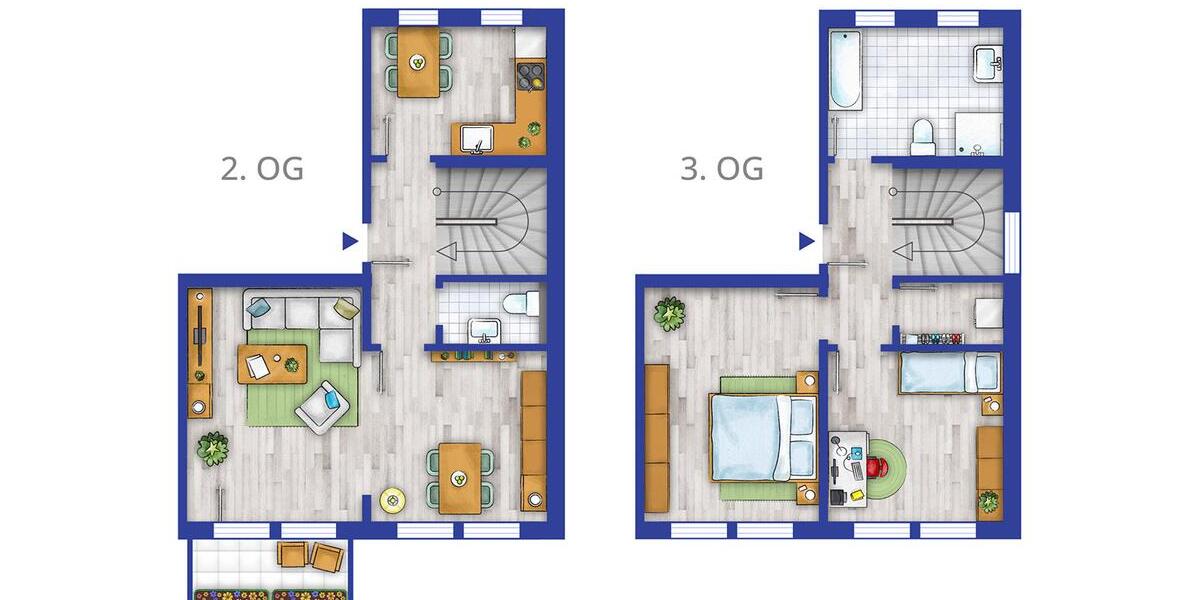 Etagenwohnung Staßfurt - 3 Zimmer, 91 m&sup2;, 680&euro; | Angebot:26645800