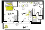 Etagenwohnung Ingolstadt Josephviertel - 2 Zimmer, 45 m&sup2;, 929&euro; | Angebot:26672627