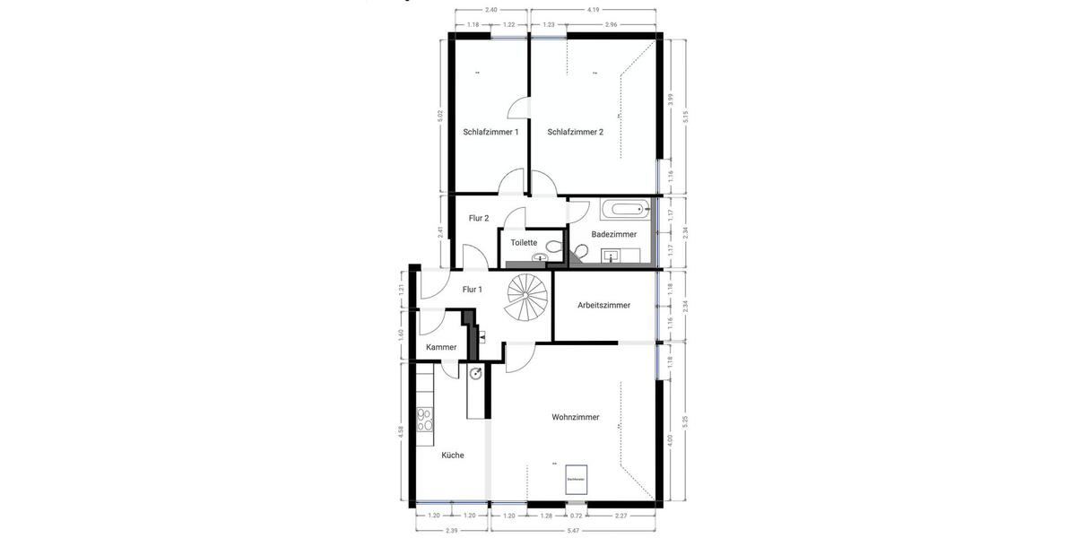 Dachgeschoßwohnung Glienicke/Nordbahn Nordbahn - 3.5 Zimmer, 111 m&sup2;, 1.706&euro; | Angebot:26622452
