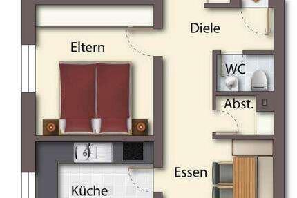 Wohnung Sinn - 3 Zimmer, 86 m&sup2;, 800&euro; | Angebot:26632464