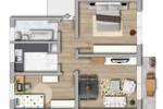 Etagenwohnung Halle (Saale) Südliche Neustadt - 3 Zimmer, 60 m&sup2;, 371&euro; | Angebot:26731111