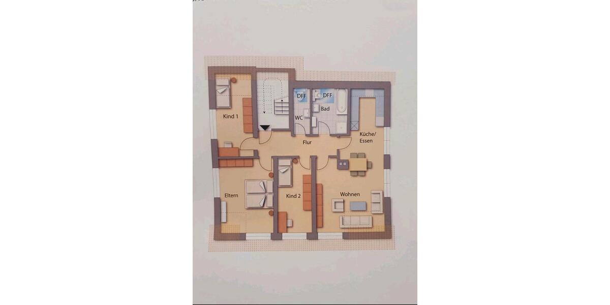 Dachgeschoßwohnung Mühlhausen - 4 Zimmer, 105 m&sup2;, 1.100&euro; | Angebot:24267673