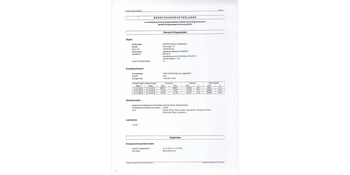 Dachgeschoßwohnung Rhinow - 2 Zimmer, 56 m&sup2;, 405&euro; | Angebot:24510027