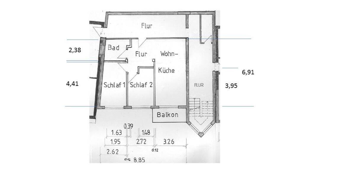 3 ZKB 58qm Attendorn-Helden SP 3 zimmer