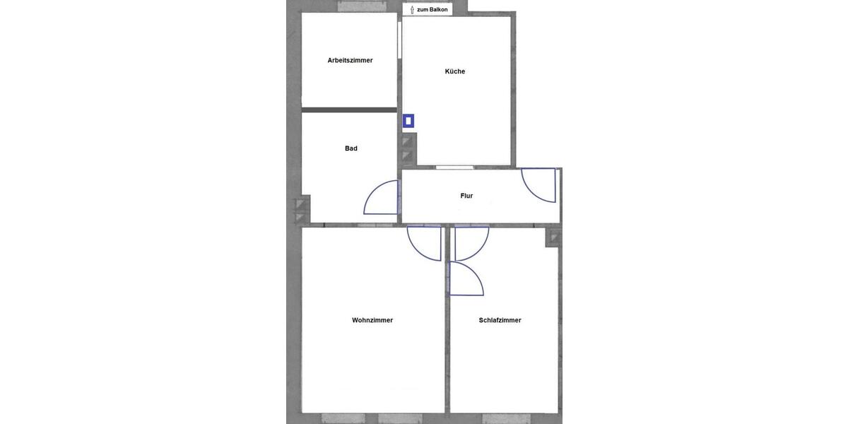 Wohnen auf Zeit Gotha - 2.5 Zimmer, 59 m&sup2;, 720&euro; | Angebot:24813844