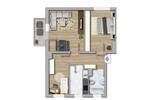 Etagenwohnung Merseburg - 3 Zimmer, 59 m&sup2;, 352&euro; | Angebot:26662548