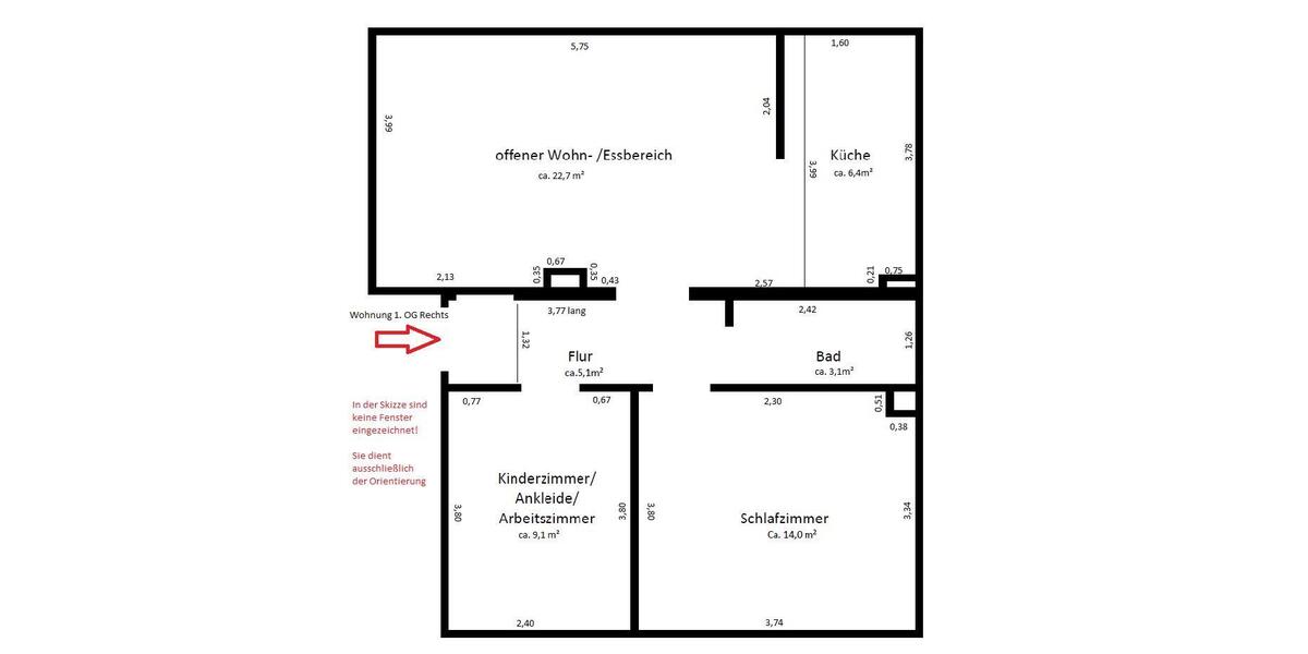 Etagenwohnung Hagen Hagen-Mitte - 3 Zimmer, 61 m&sup2;, 730&euro; | Angebot:26578535