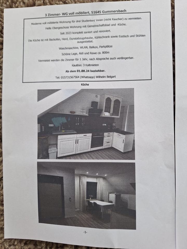 WG Zimmer in Gummersbach (nur Mädels) zimmer