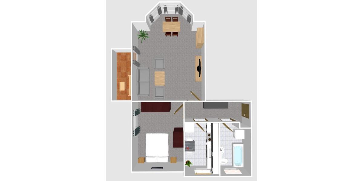 Etagenwohnung Bördeland - 2 Zimmer, 61 m&sup2;, 515&euro; | Angebot:24700327